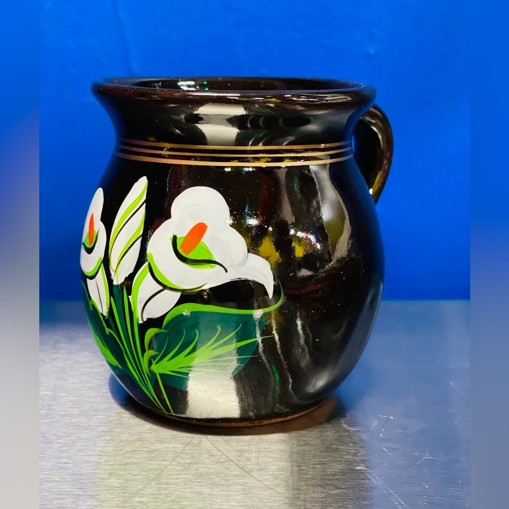 Beautiful caffe mugs Mexican Hand-Painted Clay Pottery Mug - Picture 4 of 7